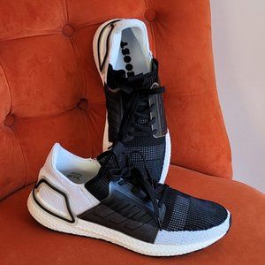 Adidas Ultraboost 19 Core Black Cloud White Grey Sneaker Men's Size 12